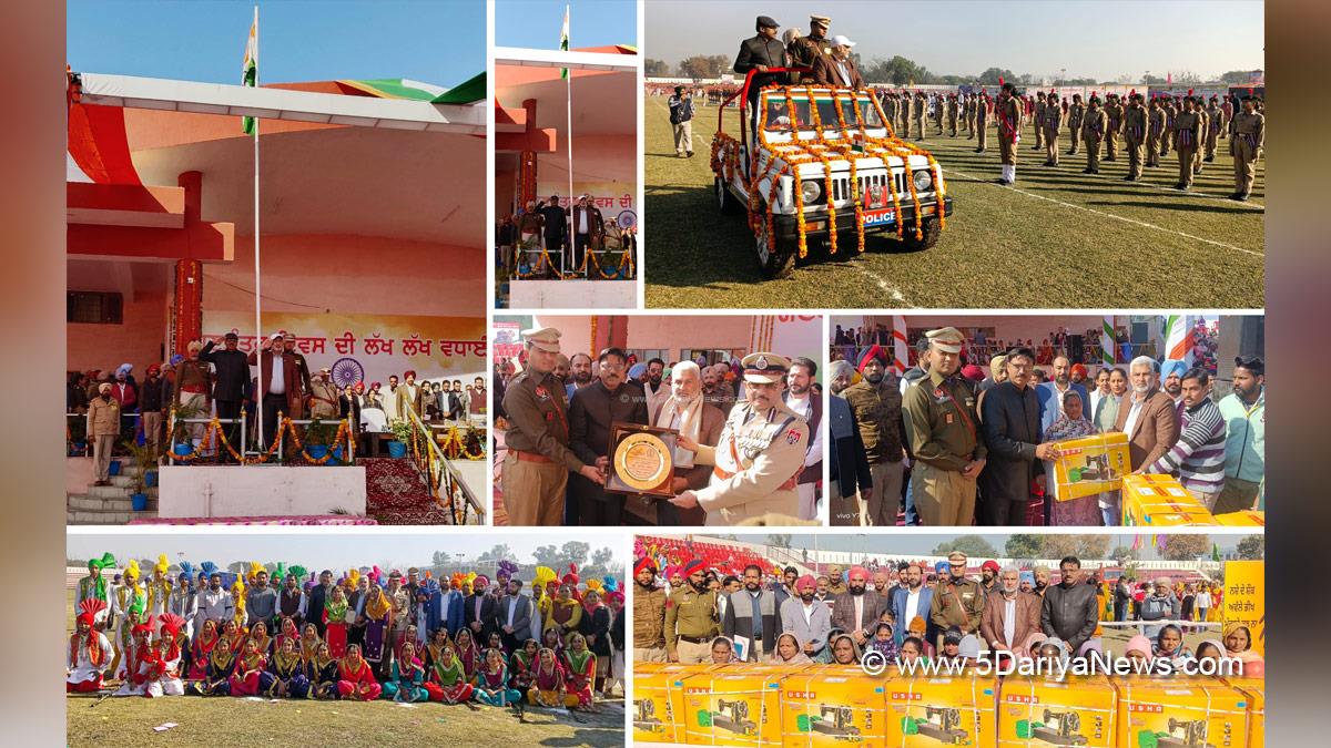 Lal Chand Kataruchak, AAP, Aam Aadmi Party, Aam Aadmi Party Punjab, AAP Punjab, Government of Punjab, Punjab Government, 76th Republic Day, Republic Day of India, Republic Day 2025, Republic Day Parade 2025, National flag, Rajesh Tripathi, DC Sri Mukatsar Sahib, Sri Mukatsar Sahib, Deputy Commissioner Sri Mukatsar Sahib