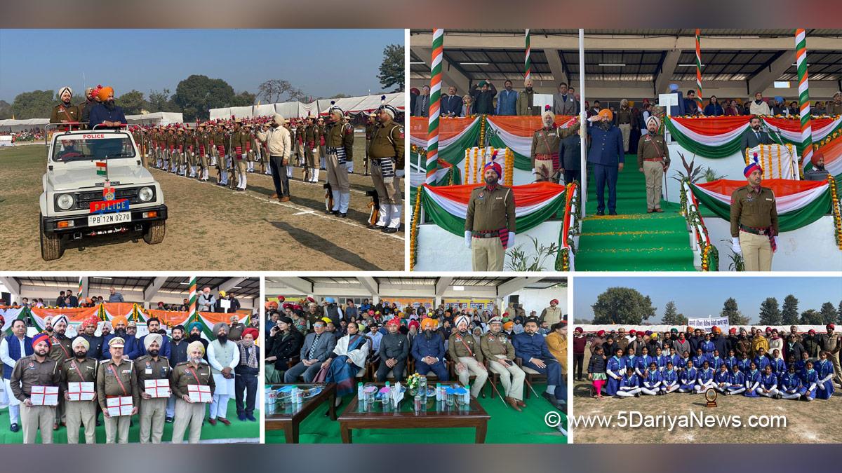 Jai Krishan Rouri, Jai Krishan, Jai Krishan Singh Rouri, AAP, Aam Aadmi Party, Aam Aadmi Party Punjab, AAP Punjab, Government of Punjab, Punjab Government, Himanshu Jain, DC Ropar, Deputy Commissioner Ropar, Rupnagar, Ropar, 76th Republic Day, Republic Day of India, Republic Day 2025, Republic Day Parade 2025, National flag, Dinesh Chadha