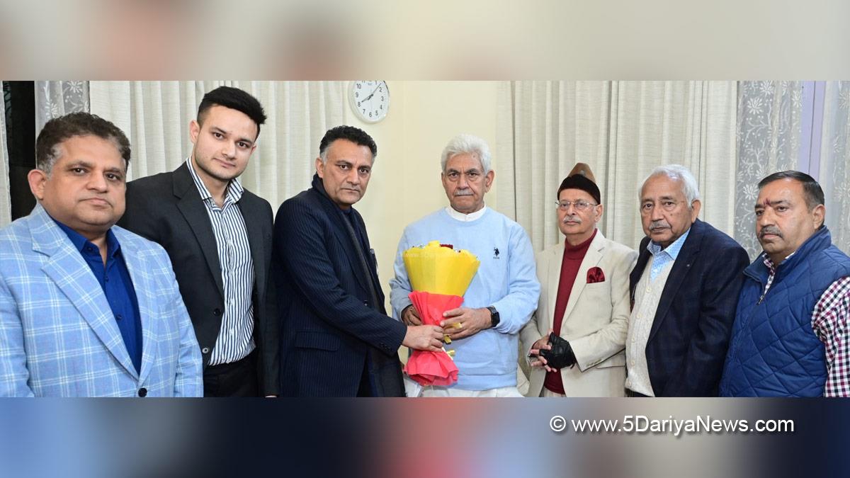 Manoj Sinha, Lieutenant Governor J&K, Raj Bhavan, Jammu, Srinagar, Kashmir, Jammu And Kashmir, Jammu & Kashmir, PHD Chamber of Commerce & Industry, PHDCCI