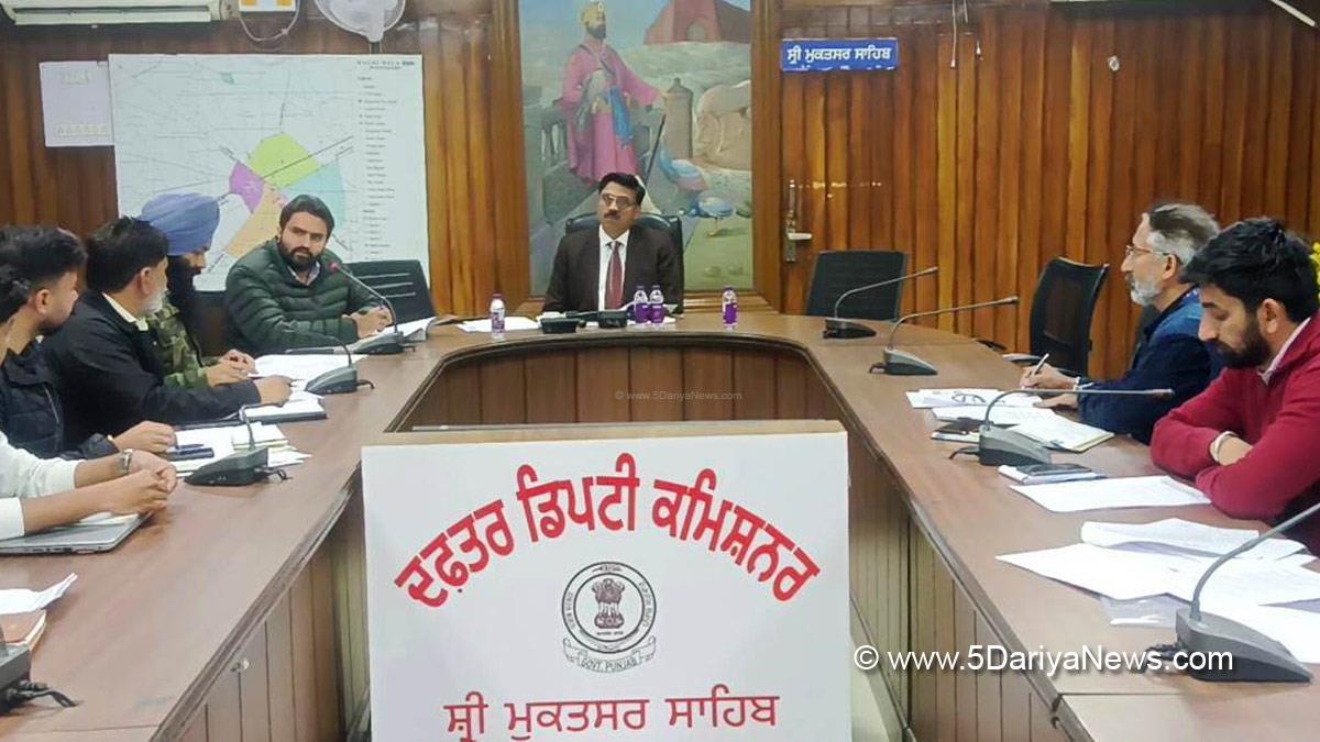 Rajesh Tripathi, DC Sri Mukatsar Sahib, Sri Mukatsar Sahib, Deputy Commissioner Sri Mukatsar Sahib