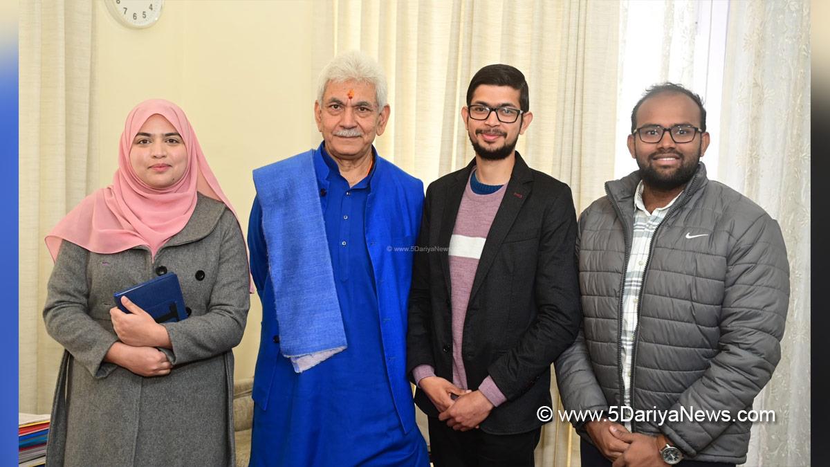Manoj Sinha, Lieutenant Governor J&K, Raj Bhavan, Jammu, Srinagar, Kashmir, Jammu And Kashmir, Jammu & Kashmir, Viksit Bharat Young Leaders Dialogue 2025