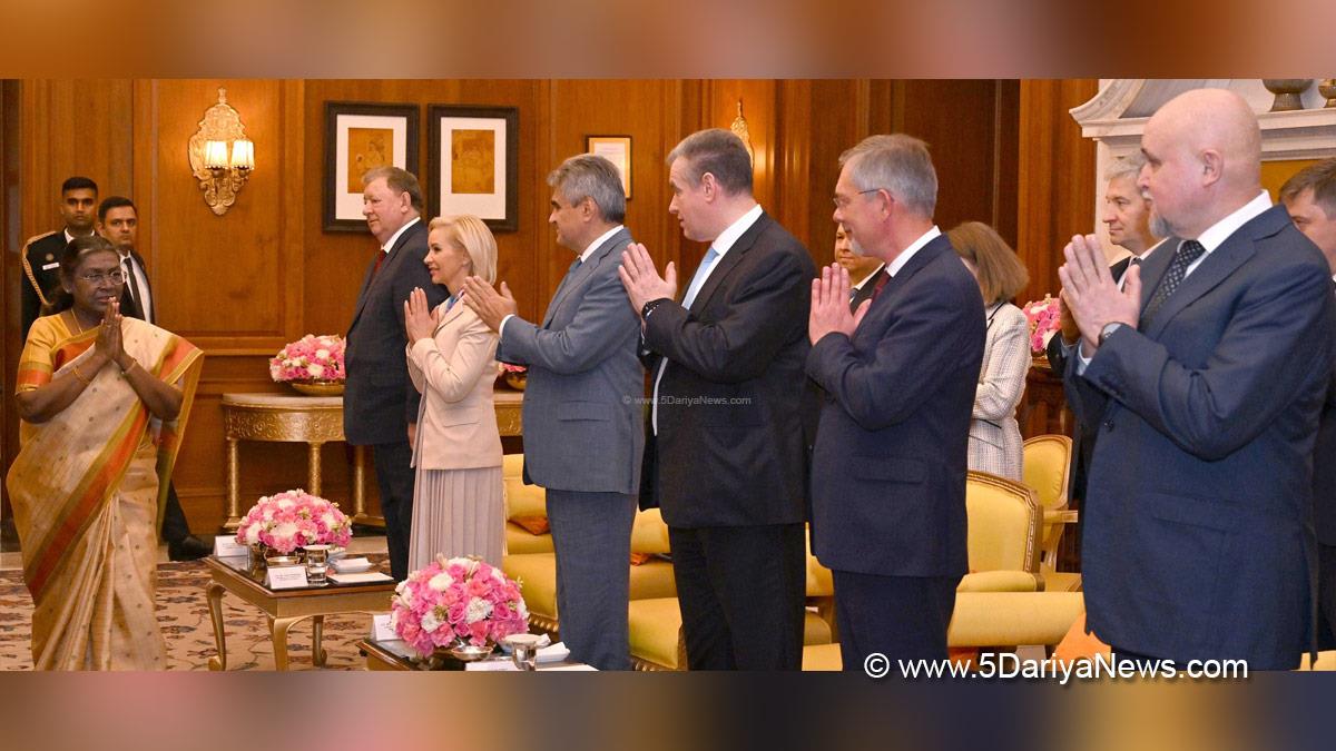 Droupadi Murmu, President of India, President, Indian President, Rashtrapati, Vyacheslav Volodin, Rashtrapati Bhavan