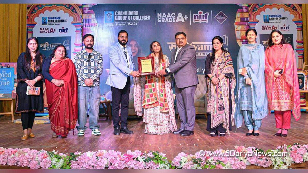 CGC Jhanjeri, Chandigarh Group Of Colleges, Satnam Singh Sandhu, Rashpal Singh Dhaliwal, Jhanjeri, CGC Jhanjeri Campus, Prajakta Koli, Sahityam 2025