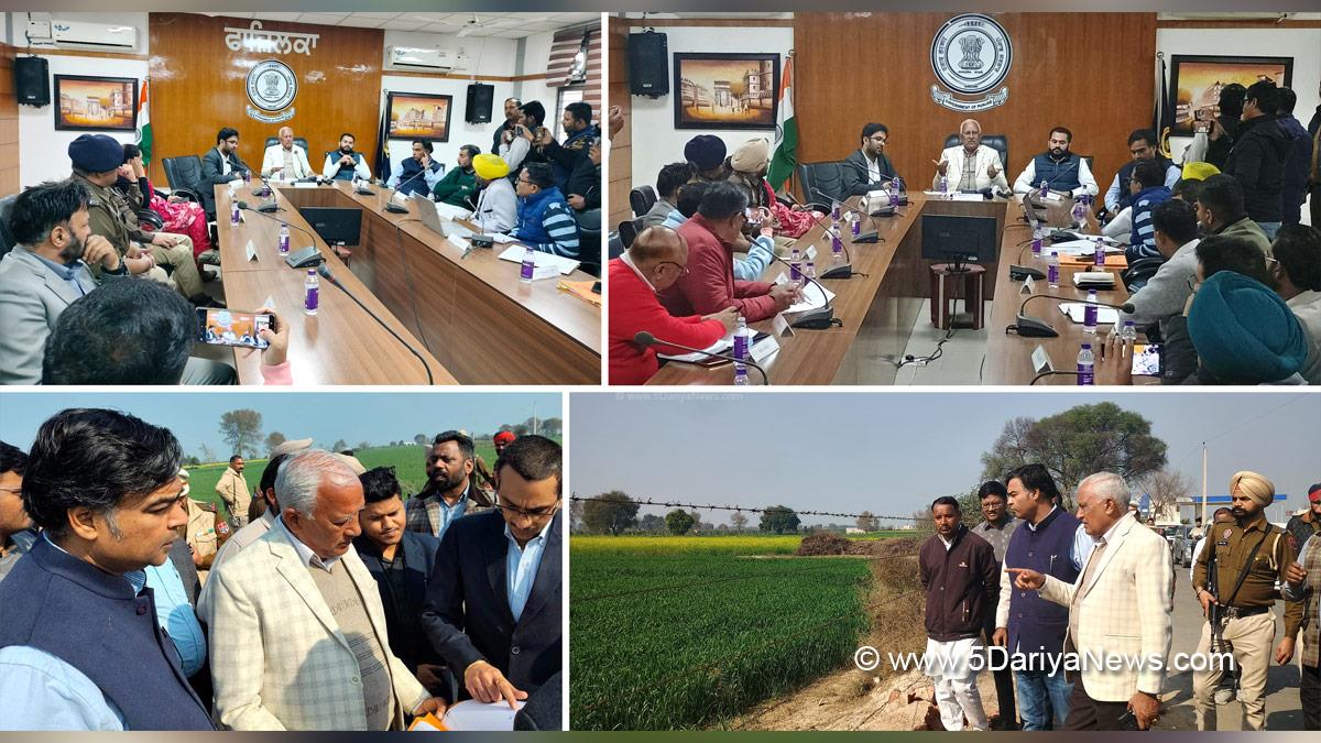 Barinder Kumar Goel, AAP, Aam Aadmi Party, Aam Aadmi Party Punjab, AAP Punjab, Government of Punjab, Punjab Government, Narinder Pal Singh Sawna, Amandeep Singh Goldy Musafir, agdeep Goldy Kamboj, Amarpreet Kaur Sandhu, DC Fazilka, Fazilka, Deputy Commissioner Fazilka