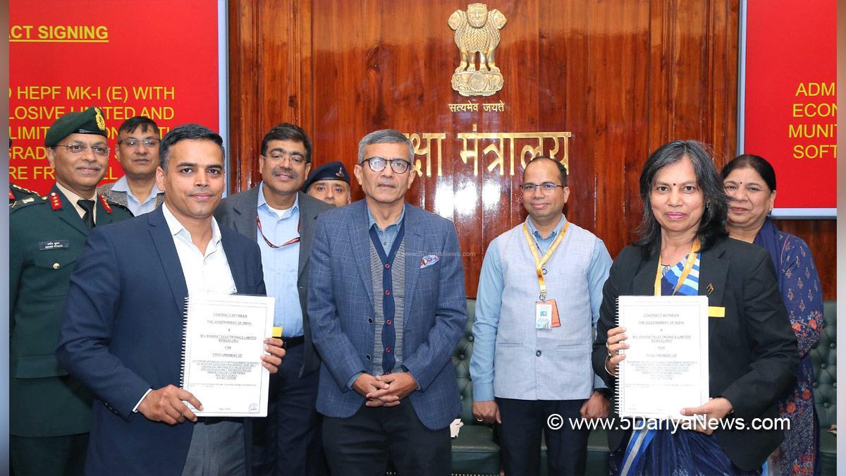 Military, Defence Secretary, Rajesh Kumar Singh, Economic Explosive Limited, EEL, Munitions India Limited, MIL, Area Denial Munition, ADM, High Explosive Pre Fragmented, HEPF, Bharat Electronics Limited, BEL