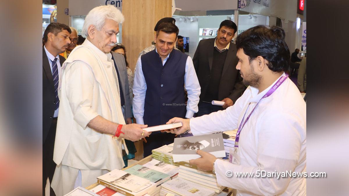 Manoj Sinha, Lieutenant Governor J&K, Raj Bhavan, Jammu, Srinagar, Kashmir, Jammu And Kashmir, Jammu & Kashmir, World Book Fair, World Book Fair 2025, Bharat Mandapam, Pragati Maidan, New Delhi, National Book Trust