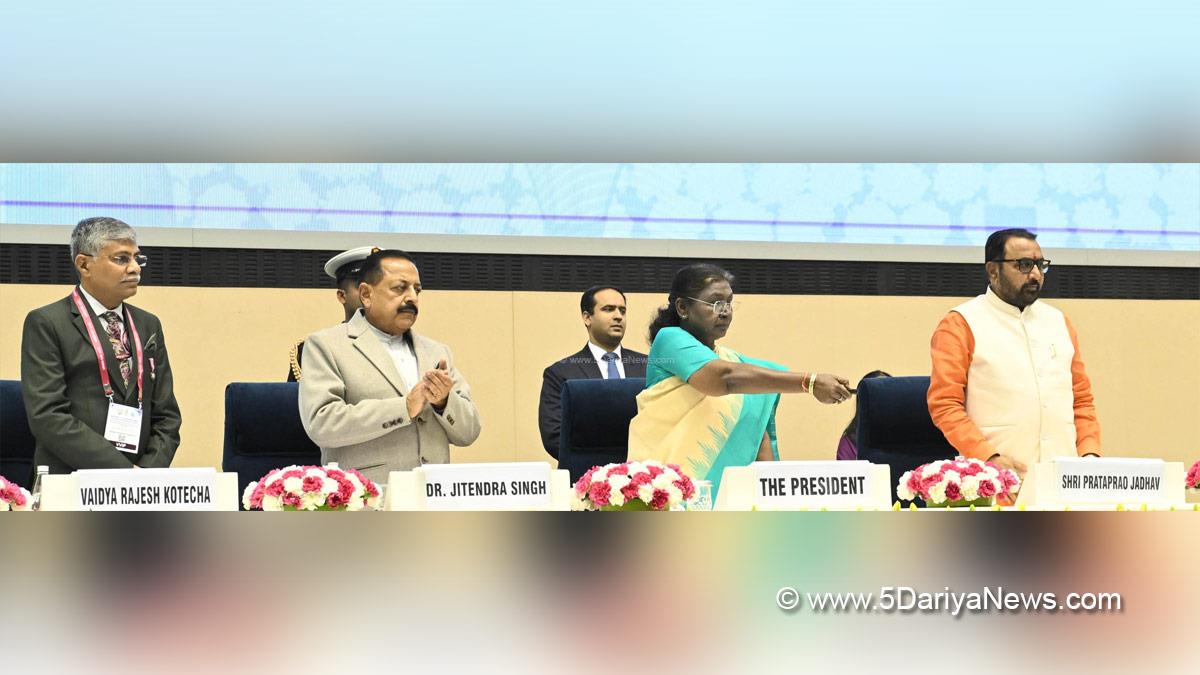 Droupadi Murmu, President of India, President, Indian President, Rashtrapati, Dr Jitendra Singh, Dr. Jitendra Singh, Unani Medicine, Unani Day