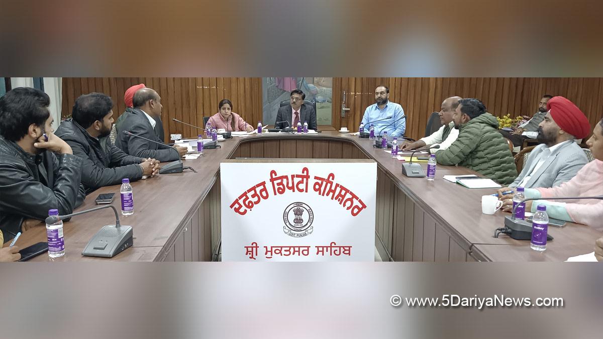 Rajesh Tripathi, DC Sri Mukatsar Sahib, Sri Mukatsar Sahib, Deputy Commissioner Sri Mukatsar Sahib