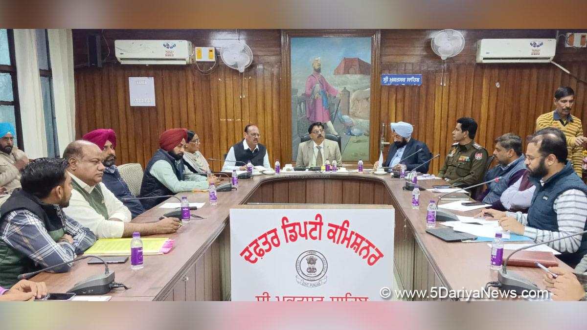 Rajesh Tripathi, DC Sri Mukatsar Sahib, Sri Mukatsar Sahib, Deputy Commissioner Sri Mukatsar Sahib