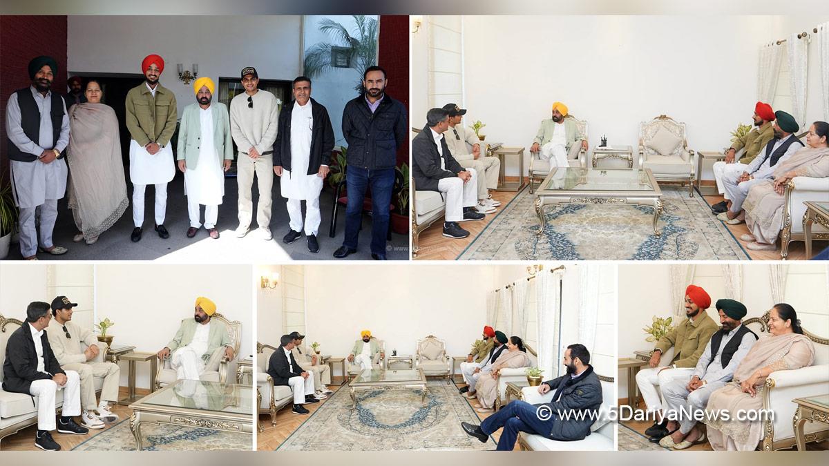 Cm Extends Good Wishes To Shubhman Gill And Arshdeep Singh For Ensuing Icc Champions Trophy