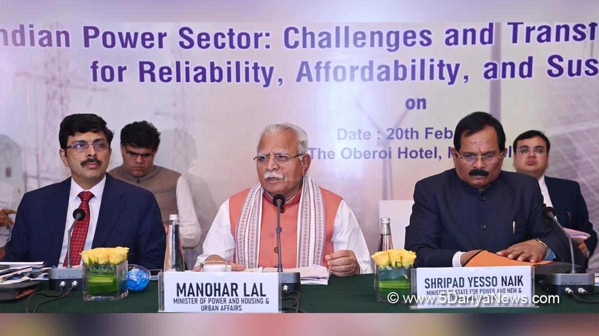 Manohar Lal Khattar,Union Minister of Power and Minister of Housing & Urban Affairs,Ministry of Power and Minister of Housing & Urban Affairs,BJP,Bharatiya Janata Party, Shripad Yesso Naik