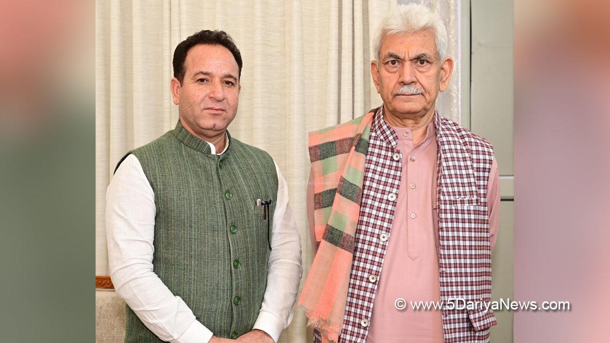 Manoj Sinha, Lieutenant Governor J&K, Raj Bhavan, Jammu, Srinagar, Kashmir, Jammu And Kashmir, Jammu & Kashmir, Sunil Sharma