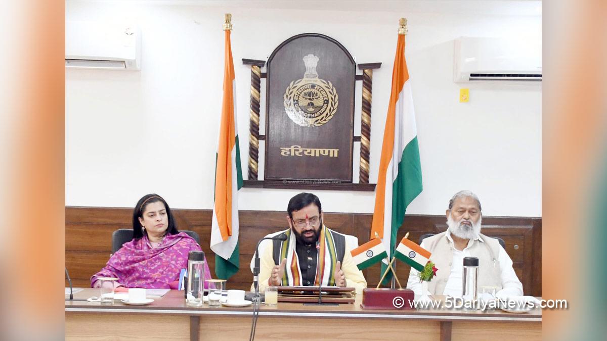 Nayab Singh Saini, Haryana, Bharatiya Janata Party, BJP, Haryana Chief Minister, Chief Minister of Haryana, BJP Haryana, Anil Vij, Shruti Choudhary