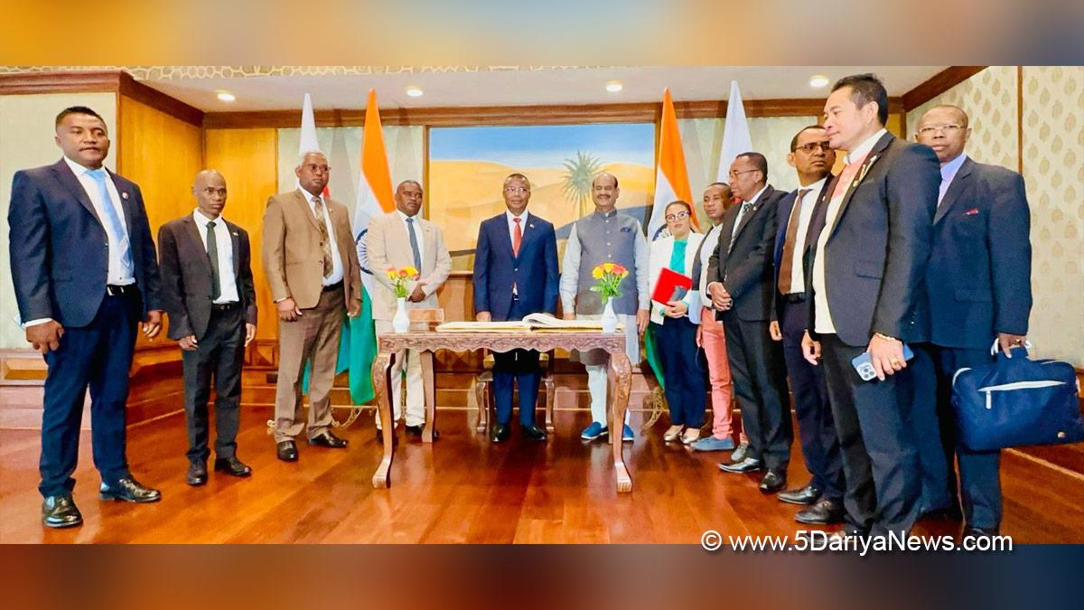 Om Birla, BJP, Bharatiya Janata Party, Lok Sabha Speaker,  SAGAR Vision, Indian Ocean Region, Parliamentary Delegation, Justin Tokely, Vasudhaiva Kutumbakam