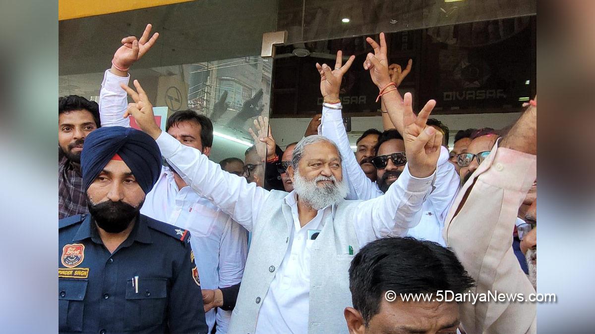 Anil Vij, Haryana, Ambala, Bharatiya Janata Party, BJP, BJP Haryana, BJP Victory, Ambala Cantonment, Municipal Elections, Haryana Politics