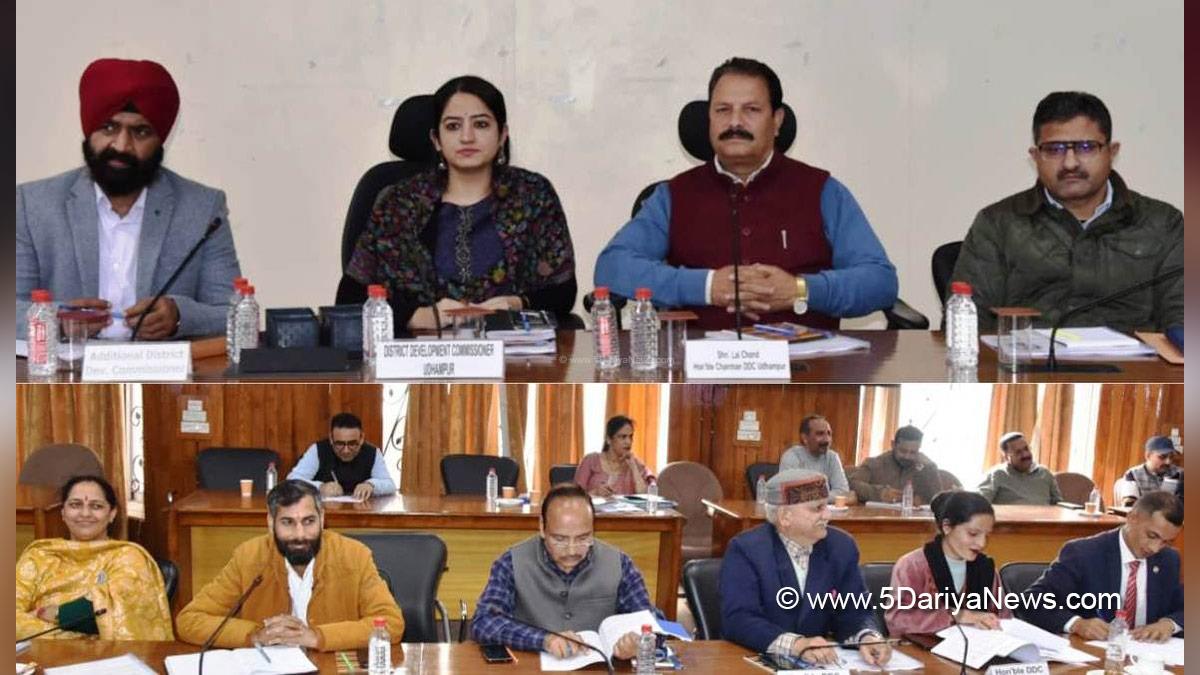 Saloni Rai, Udhampur, DDC Udhampur, District Development Commissioner Udhampur, Kashmir, Jammu And Kashmir, District Administration Udhampur, Lal Chand
