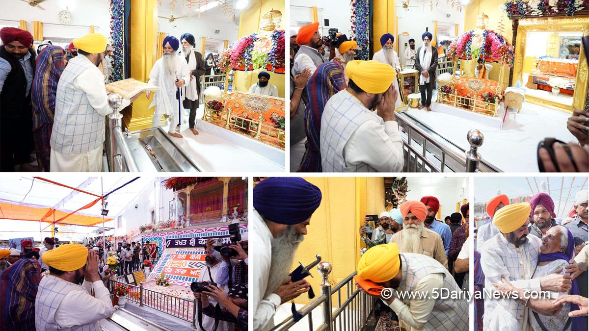 Bhagwant Mann, Bhagwant Singh Mann, AAP, Aam Aadmi Party, Aam Aadmi Party Punjab, AAP Punjab, Government of Punjab, Punjab Government, Punjab, Chief Minister Of Punjab, Hola Mohalla, Takht Sri Kesgarh Sahib, Sri Anandpur Sahib
