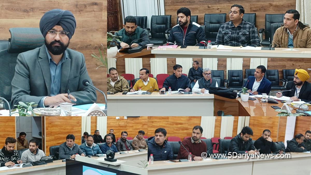 Harvinder Singh, Doda, Deputy Commissioner Doda, Kashmir, Jammu And Kashmir, Jammu, District Administration Doda, District Level Review Committee, DLRC, District Consultative Committee, DCC