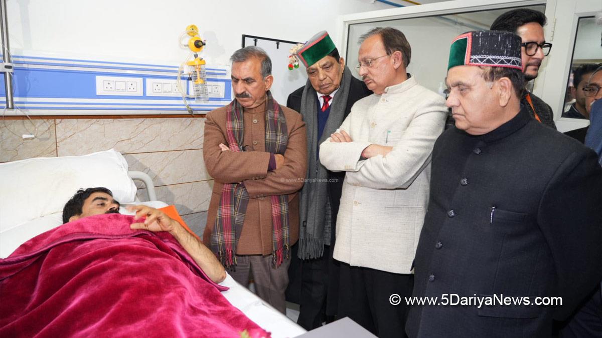 Sukhvinder Singh Sukhu, Himachal Pradesh, Himachal, Congress, Indian National Congress, Himachal Congress, Shimla, Chief Minister of Himachal Pradesh, Bamber Thakur, IGMC Shimla, Bilaspur Shooting, Kuldeep Singh Pathania, Dr Dhani Ram Shandil, Harshwardhan Chauhan, Harish Janartha