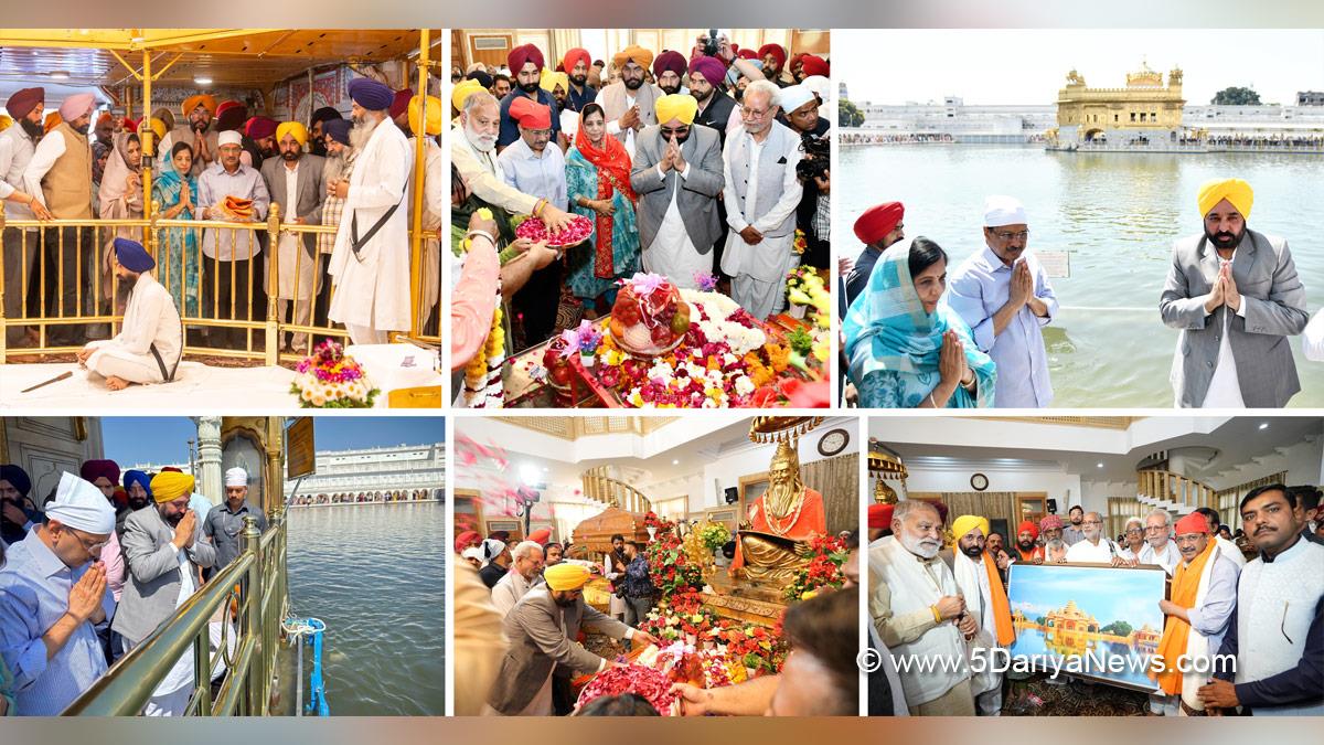 Bhagwant Mann, Bhagwant Singh Mann, AAP, Aam Aadmi Party, Aam Aadmi Party Punjab, AAP Punjab, Government of Punjab, Punjab Government, Punjab, Chief Minister Of Punjab, Arvind Kejriwal,  Sri Harmandir Sahib, Bhagwan Valmiki Tirath Sthal, Sri Durgiana Mandir, Kuldeep Singh Dhaliwal