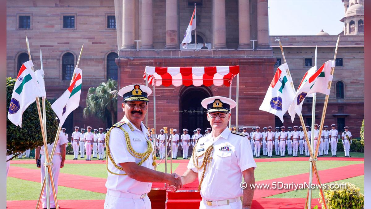 Military, Navy, Indian Navy, Garin Golding, Chief of Navy, Royal New Zealand Navy, RNZN, Admiral Dinesh K Tripathi, Chief of Defence Staff