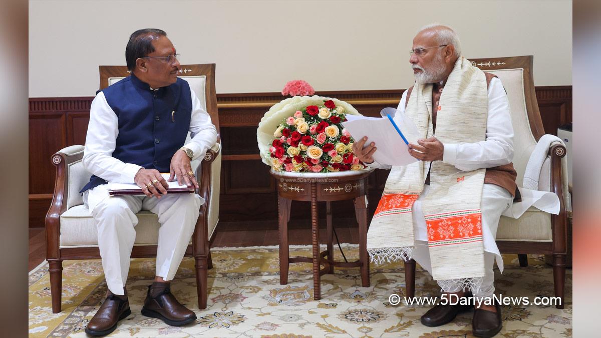 Narendra Modi, Modi, BJP, Bharatiya Janata Party, Prime Minister of India, Prime Minister, Narendra Damodardas Modi, Chief Minister of Chhattisgarh, Vishnu Deo Sai