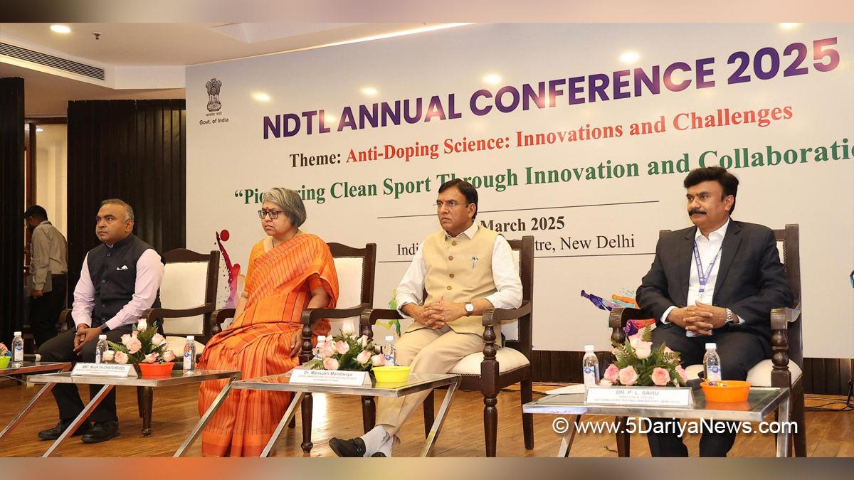 Mansukh Mandaviya, Dr Mansukh Mandaviya, BJP, Bharatiya Janata Party, National Dope Testing Laboratory, NDTL, Annual Conference 2025, National Dope Testing Laboratory