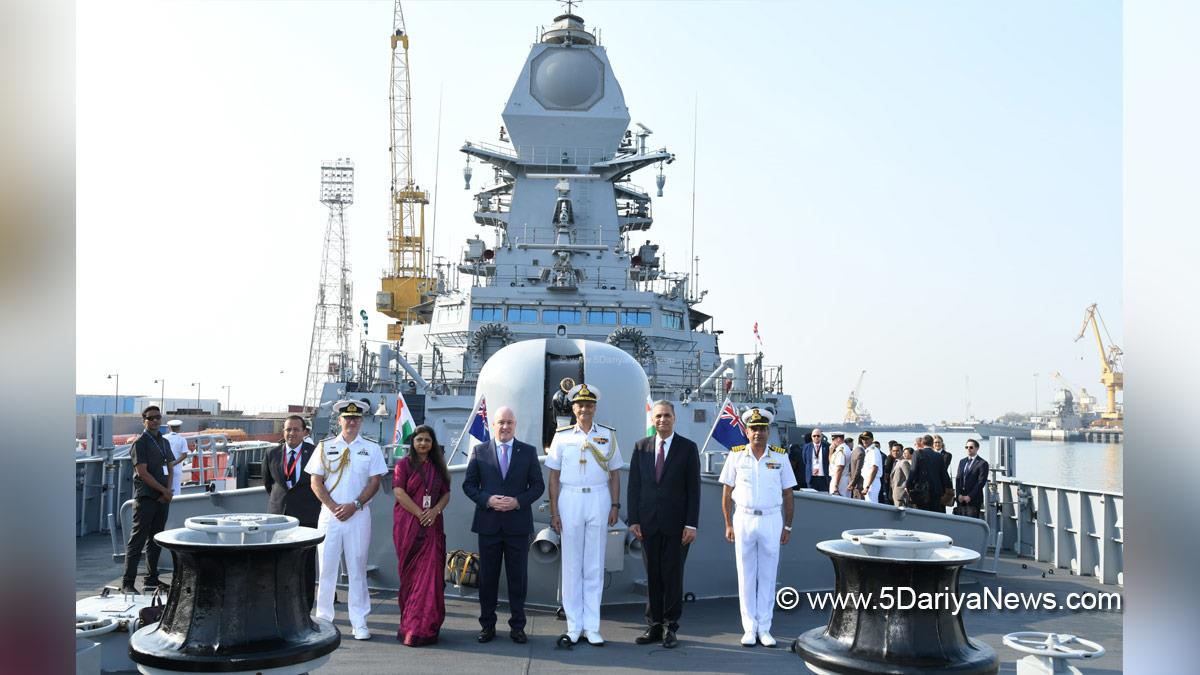 Military, Navy, Indian Navy, Prime Minister of New Zealand, Christopher Luxon, Garin Golding, Chief of Navy, Royal New Zealand Navy, INS Surat, Aatmanirbhar Bharat