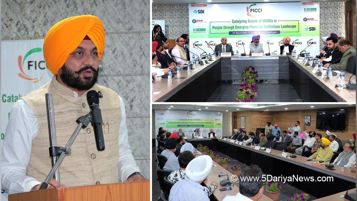 Harpal Singh Cheema, Advocate Harpal Singh Cheema, AAP, Aam Aadmi Party, Aam Aadmi Party Punjab, AAP Punjab, Government of Punjab, Punjab Government, Harchand Singh Barsat, Federation of Indian Chambers of Commerce and Industry, FICCI, Tarunpreet Singh Sond