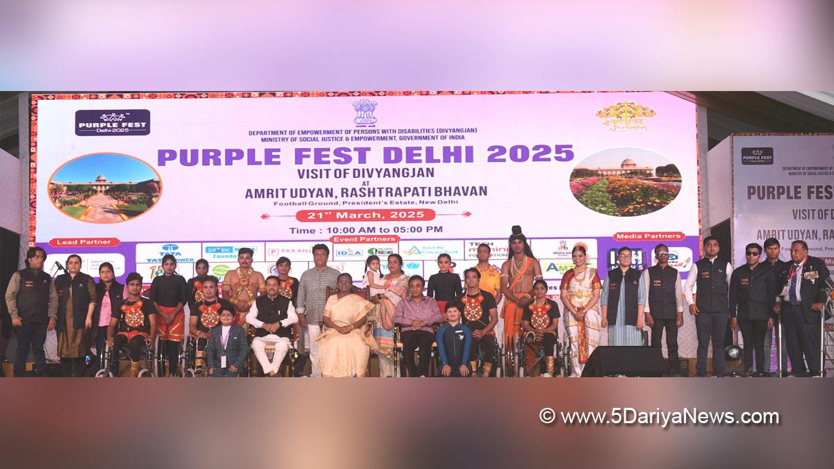 Droupadi Murmu, President of India, President, Indian President, Rashtrapati, Purple Fest, Amrit Udyan