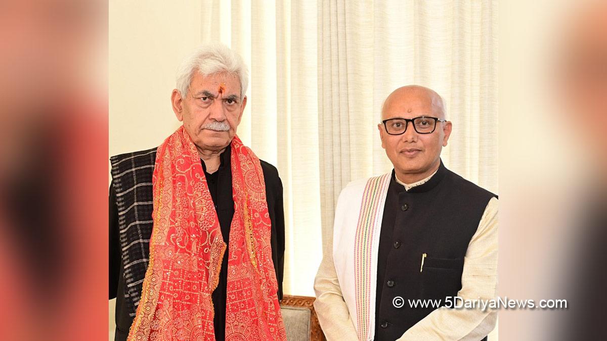 Manoj Sinha, Lieutenant Governor JK, Raj Bhavan, Jammu, Srinagar, Kashmir, Jammu And Kashmir, Rajinder Sharma, Jammu Municipal Corporation
