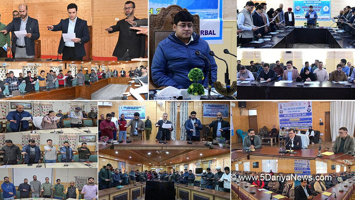 Jatin Kishore, Ganderbal, Deputy Commissioner Ganderbal, Kashmir, Jammu And Kashmir, Jammu, District Administration Ganderbal, Minga Sherpa, Baramulla, DDC Baramulla, Deputy Commissioner Baramulla, Athar Aamir Khan, Kulgam, Deputy Commissioner Kulgam, Ayushi Sudan, Kupwara, Deputy Commissioner Kupwara, Manzoor Ahmad Qadri, Bandipora, Deputy Commissioner Bandipora, World Water Day 2025