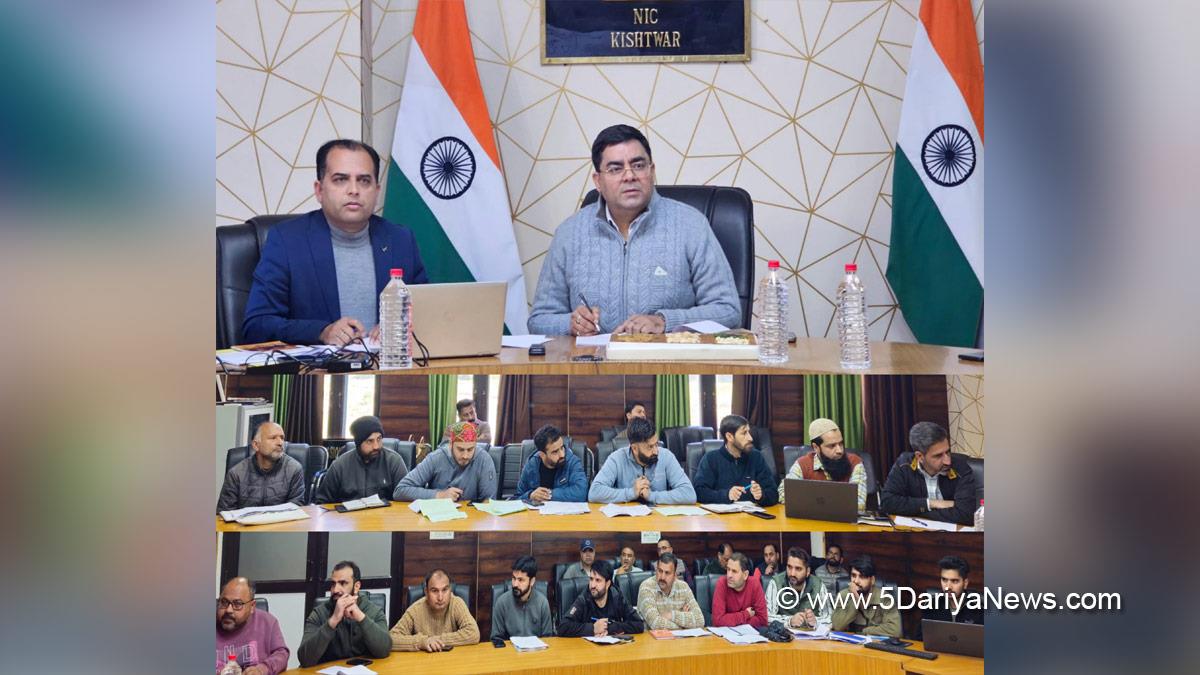 Rajesh Kumar Shavan, Kishtwar, DDC Kishtwar, District Development Commissioner Kishtwar, Kashmir, Jammu And Kashmir, Jammu, District Administration Kishtwar, Rural Engineering Wing, REW, Rural Development Department, RDD