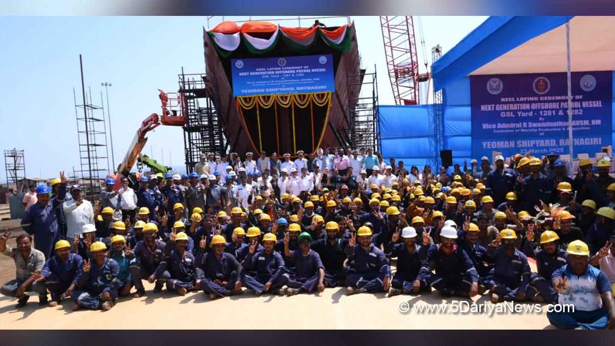 Military, Navy, Indian Navy, Next Generation Offshore Patrol Vessels, NGOPV, Goa Shipyard Ltd, GSL, Yeoman Marine Services Private Ltd, YMSPL, Ratnagiri, Maharashtra