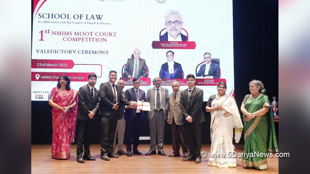 Dr Rashmi Khurana Nagpal, NMIMS, Advocate Ankur Mittal, Justice Raj Shekhar Attri, National Moot Court Competition,NMIMS Chandigarh, Chandigarh  