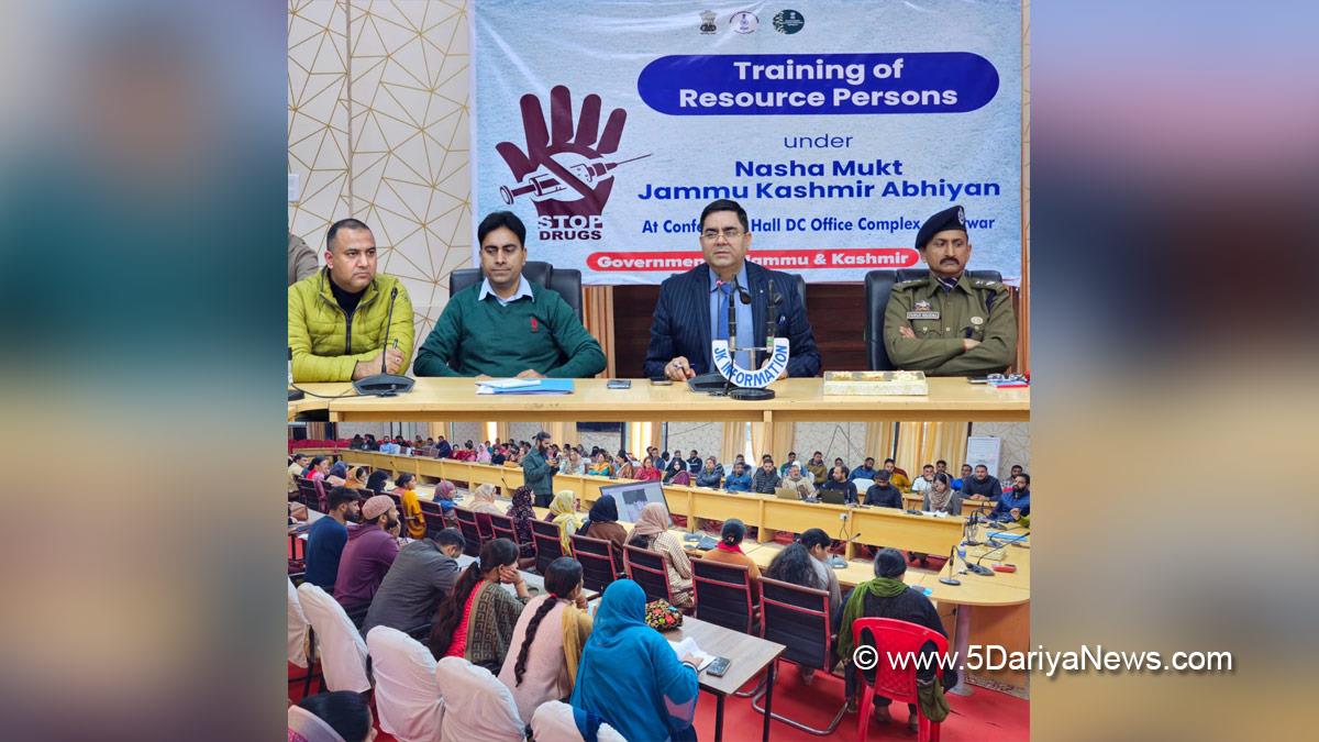 Rajesh Kumar Shavan, Kishtwar, DDC Kishtwar, District Development Commissioner Kishtwar, Kashmir, Jammu And Kashmir, Jammu, District Administration Kishtwar, Nasha Mukt Bharat Abhiyan, NMBA, Drug Free India, Anti Drug Campaign