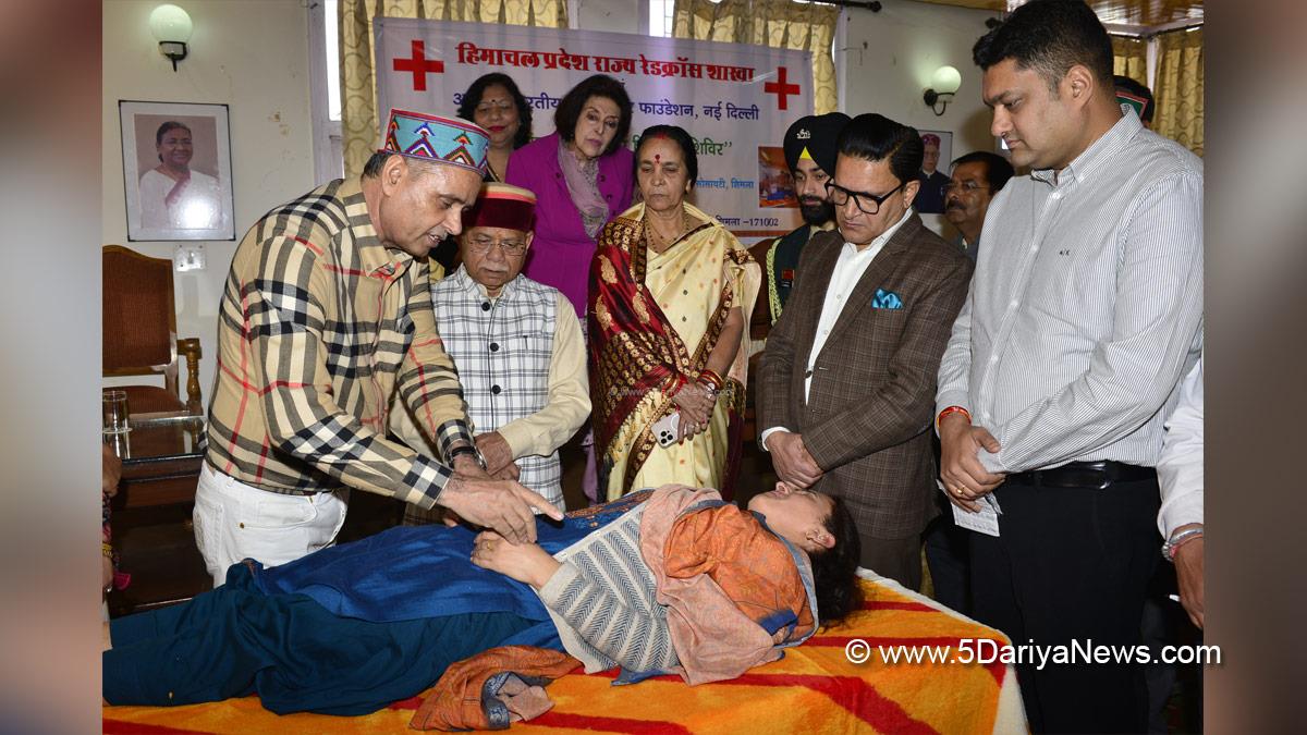 Shiv Pratap Shukla, Himachal Pradesh, Himachal, Bharatiya Janata Party, BJP, BJP Himachal, Shimla, Raj Bhawan, Himachal Pradesh State Red Cross Society, All India Acupuncture Foundation