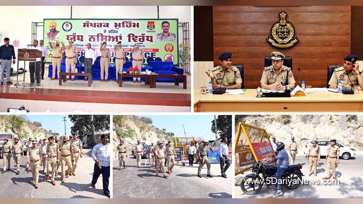 Anti Drug Mission, Drive Against Drugs, Comprehensive Action against Drug Abuse, CADA, Nasha Mukt Bharat Abhiyan, War Against Drugs, Yudh Nashian Virudh, Arpit Shukla, Gaurav Yadav, Police, Punjab Police, Cordon and Search Operation, CASO,Hoshiarpur Police, Naresh Arora