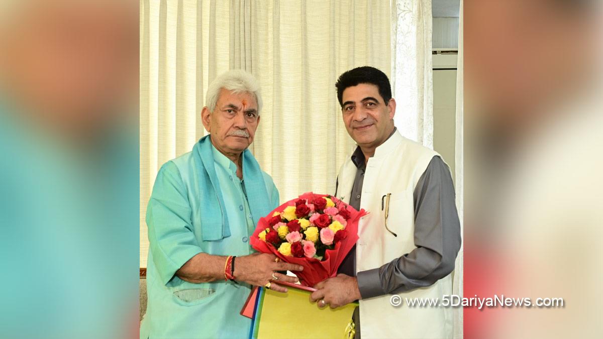 Manoj Sinha, Lieutenant Governor JK, Raj Bhavan, Jammu, Srinagar, Kashmir, Jammu And Kashmir, Altaf Ahmad Wani