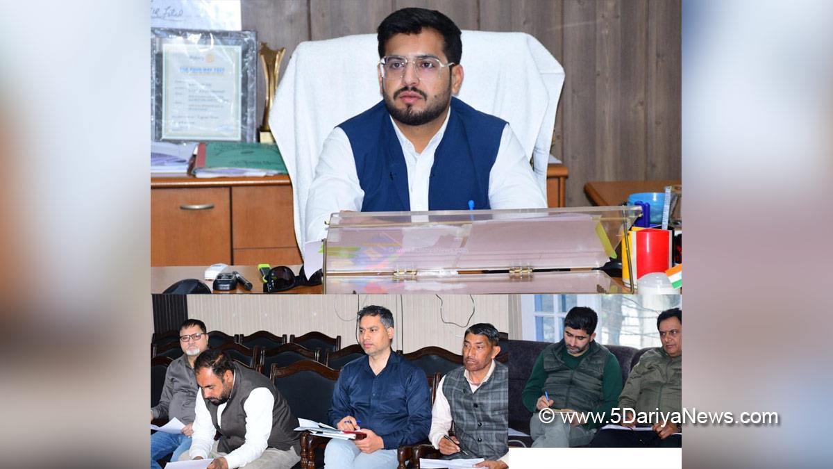 Abhishek Sharma, Rajouri, DDC Rajouri, District Development Commissioner Rajouri, Kashmir, Jammu And Kashmir, Jammu, District Administration Rajouri, Beti Bachao Beti Padhao, BBBP, Central Road Fund, CRF