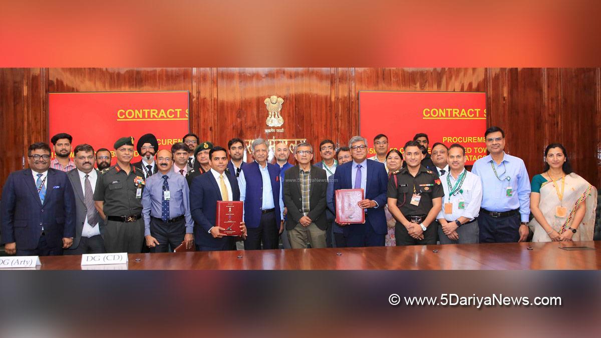 Military, Ministry of Defence, Army, Indian Army, Bharat Forge Limited, Tata Advanced System Limited, Advanced Towed Artillery Gun Systems, ATAGS, Defence Secretary, Rajesh Kumar Singh