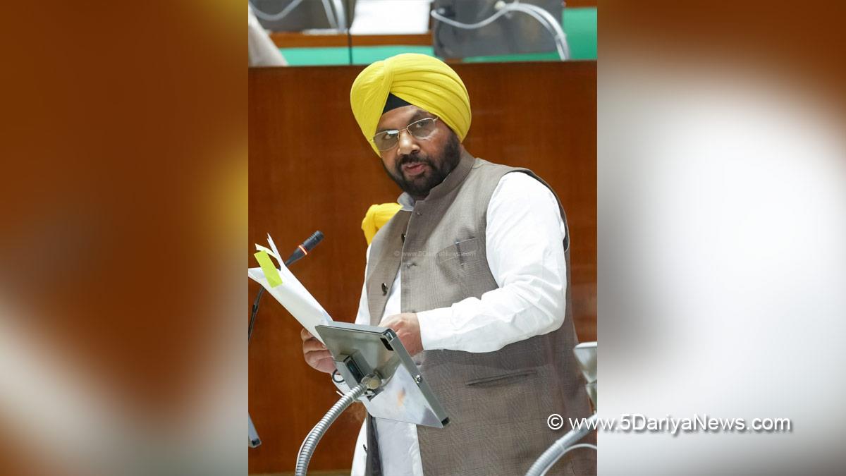 Harbhajan Singh ETO, AAP, Aam Aadmi Party, Aam Aadmi Party Punjab, AAP Punjab, Government of Punjab, Punjab Government, Mansa Road Development, Punjab Vidhan Sabha
