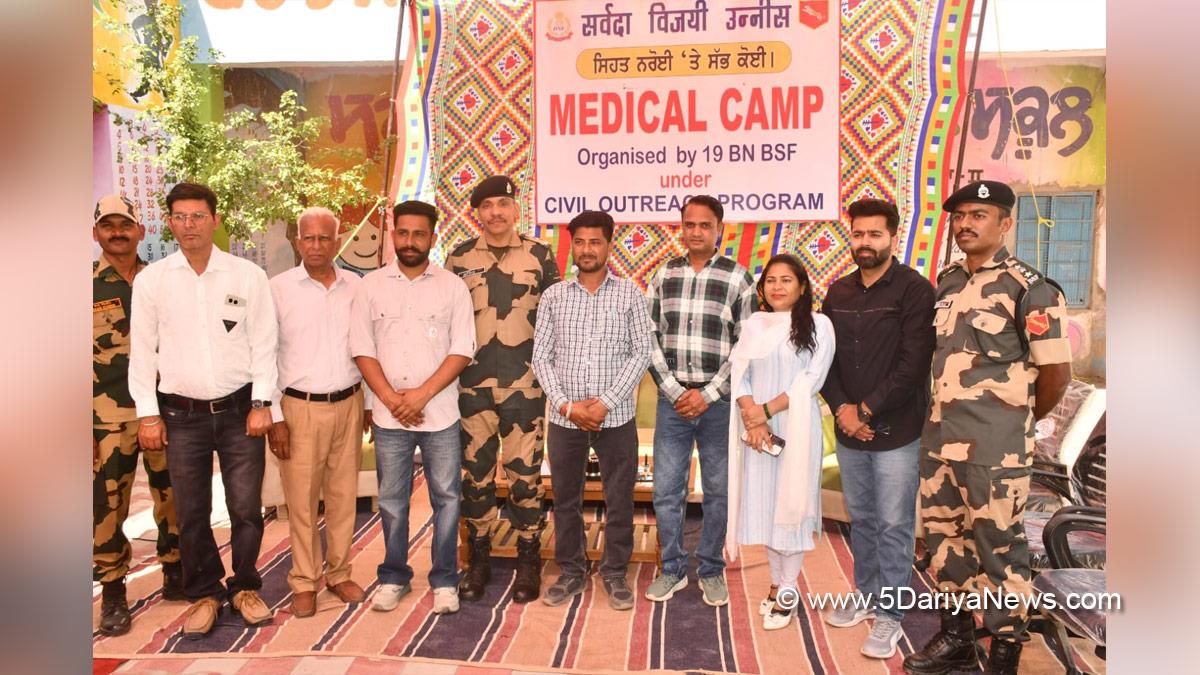 Health, Medical Camp, Fazilka, Government Smart School Jhangar Bhaini, Border Security Force, BSF, BSF Medical Camp, Free Medical Checkup