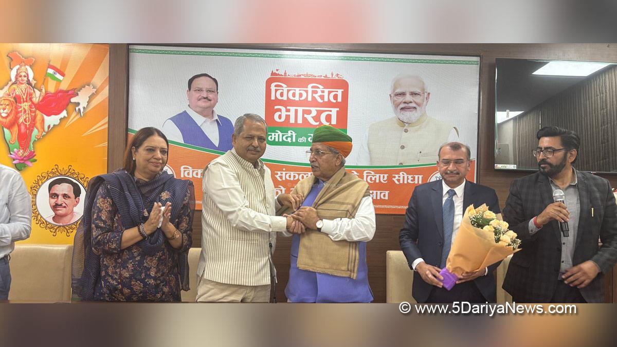 Arjun Ram Meghwal, Bharatiya Janata Party, BJP, Ministry of Law and Justice, Jatinder Pal Malhotra, Jitender Pal Malhotra, BJP Chandigarh