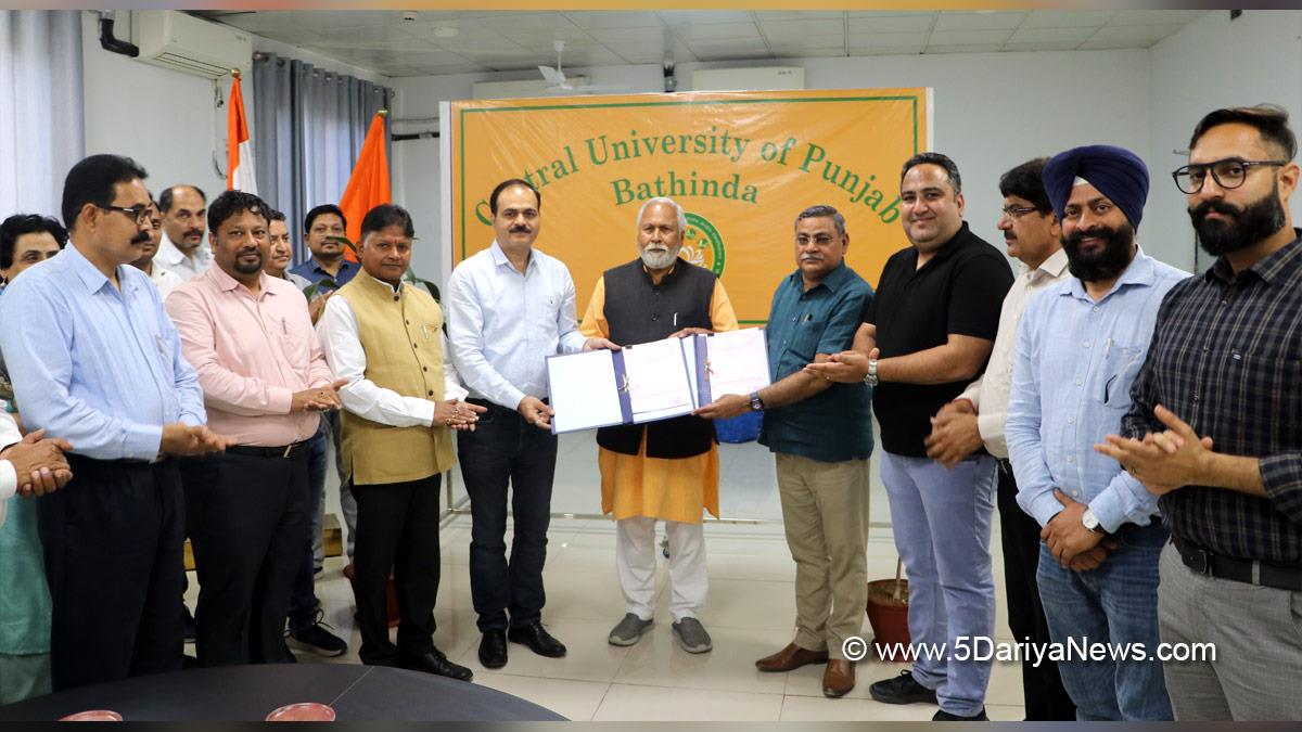 Central University of Punjab, CUPB, Bathinda, Prof. Raghvendra P Tiwari