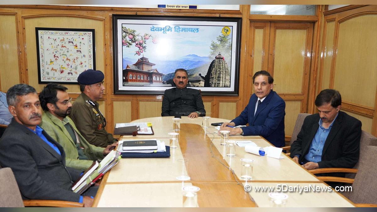 Sukhvinder Singh Sukhu, Himachal Pradesh, Himachal, Congress, Indian National Congress, Himachal Congress, Shimla, Chief Minister of Himachal Pradesh, Prabodh Saxena, Chief Secretary Himachal Pradesh