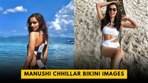 Manushi Chhillar Bikini Images