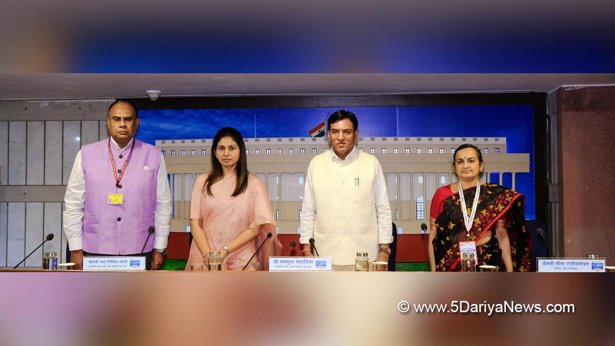 Mansukh Mandaviya, Dr Mansukh Mandaviya, BJP, Bharatiya Janata Party, Raksha Khadse, Raksha Nikhil Khadse, Viksit Bharat, Youth Parliament 2025, Viksit Bharat Youth Parliament 2025