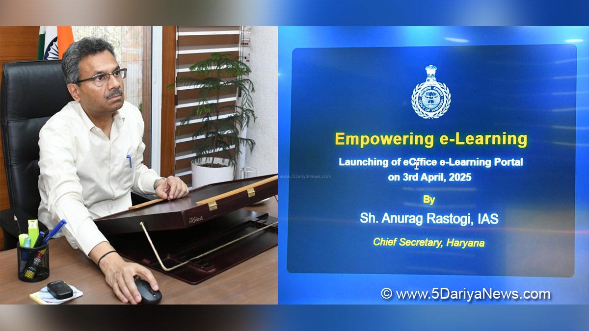 Anurag Rastogi,Chief Secretary Haryana,Haryana Chief Secretary,Haryana