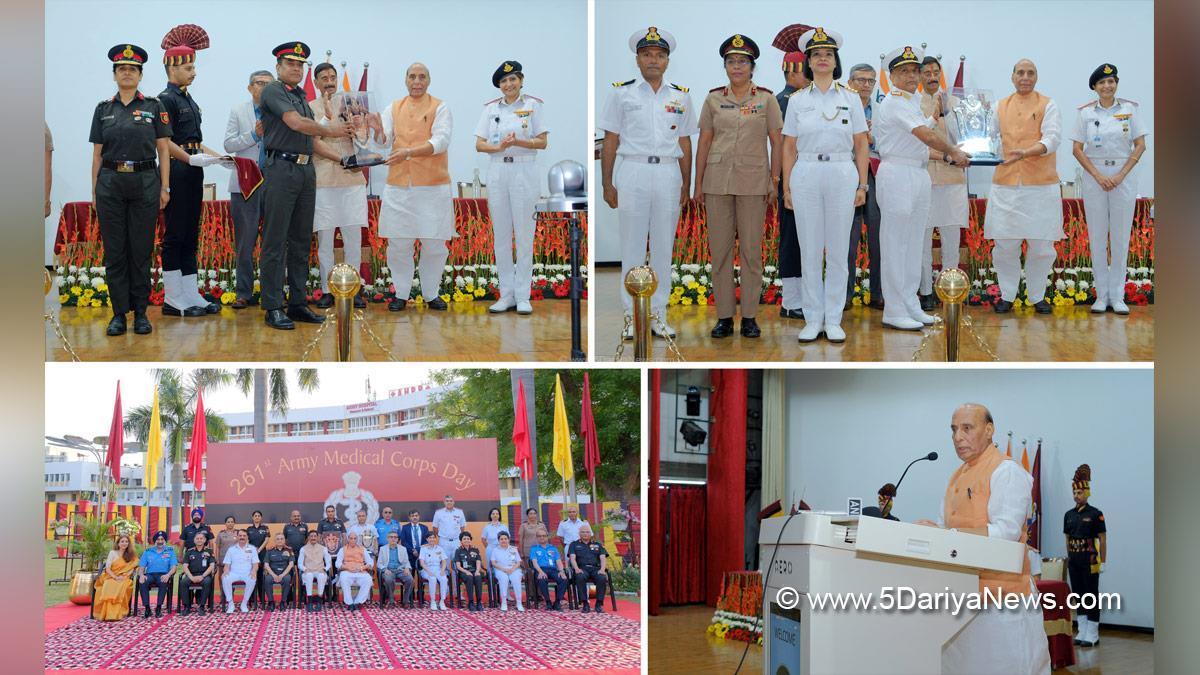 Rajnath Singh, Union Defence Minister, Defence Minister of India, BJP, Bharatiya Janata Party, Army Medical Corps, AMC, AMC Raising Day, Sanjay Seth